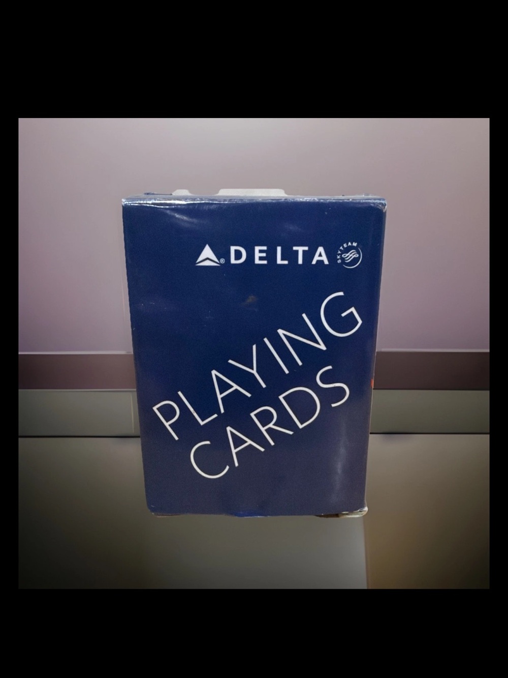 Delta Airlines Miniature Playing Card Deck Boeing Airliner First Class Coach